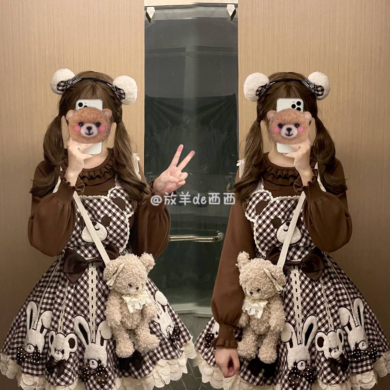原创百搭多色花领毛衣 Lolita秋冬内搭可爱温柔软妹打底