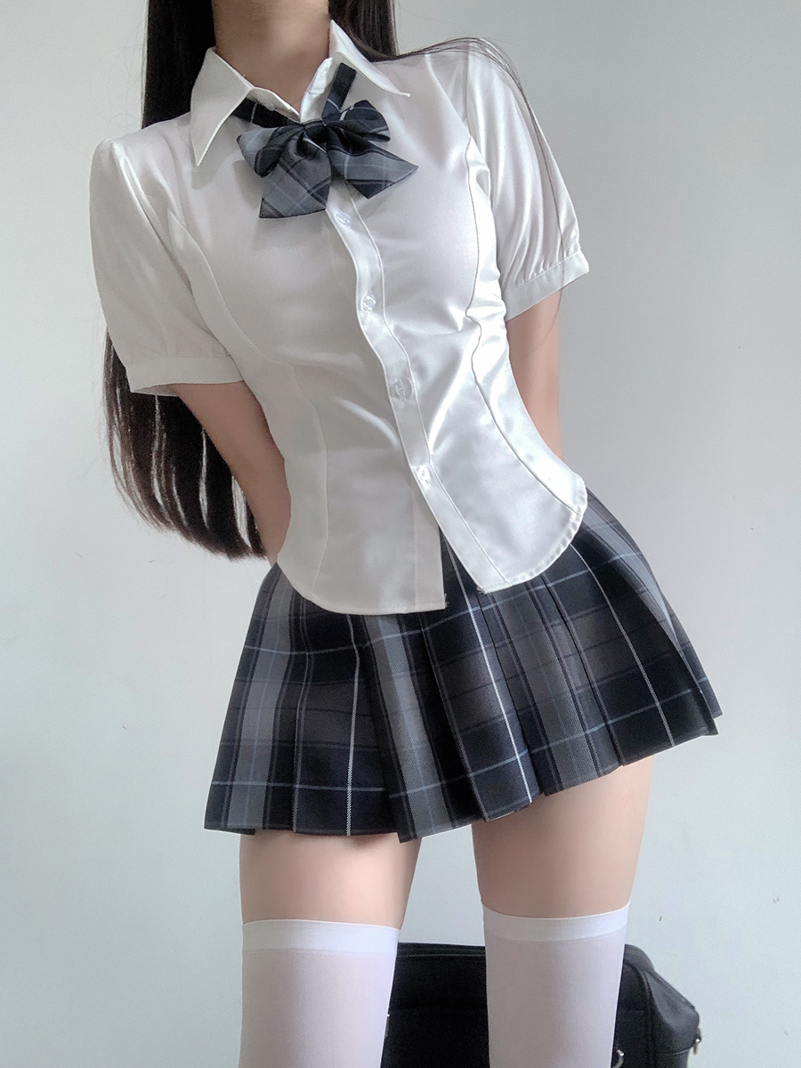 鸢 jk制服原创格裙日系辣妹校供36CM短裙39cm半身百褶裙